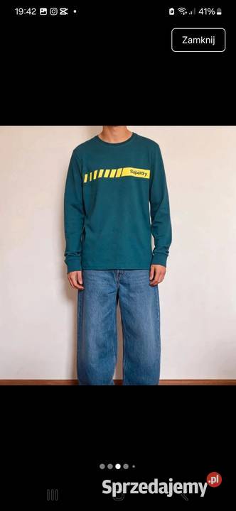 Superdry Lekka Bluza Młodzieżowa Longsleeve Moda i Styl Kraków