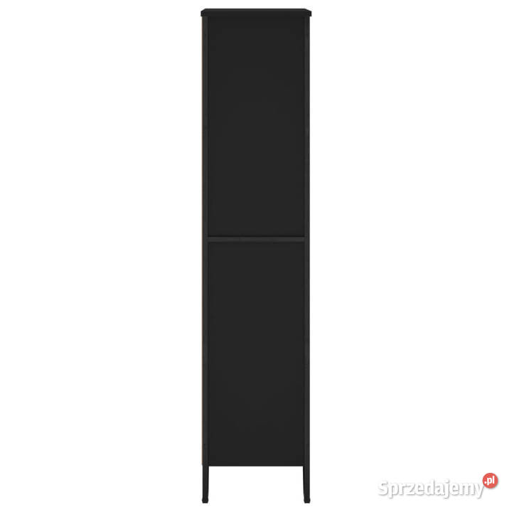 Regał na książki czarny 80x31x1375 materiał mazowieckie Warszawa