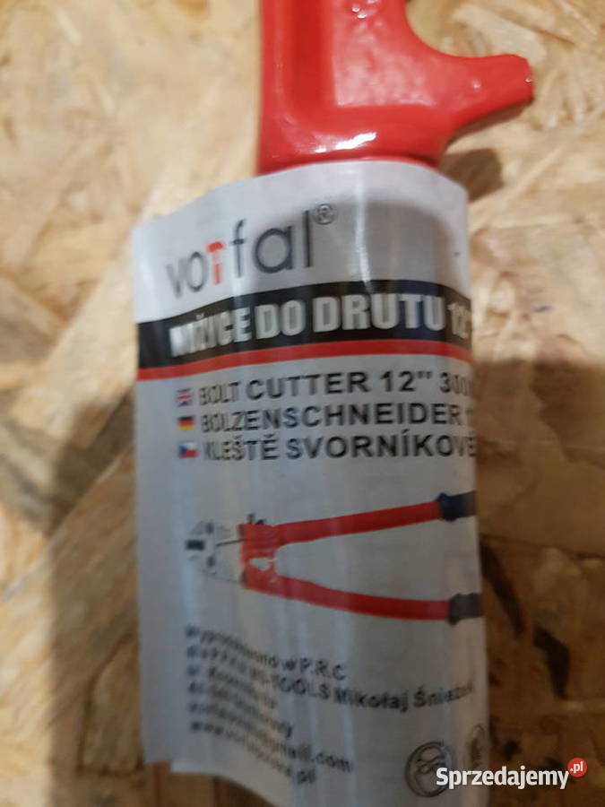 NOŻYCE DO CIĘCIA PRĘTÓW DRUTU 300MM 12CĘGI Ręczne Głogowa