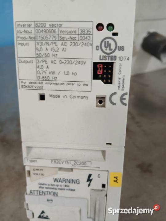 Falownik Lenze 8200 Vector E82EV7512C200