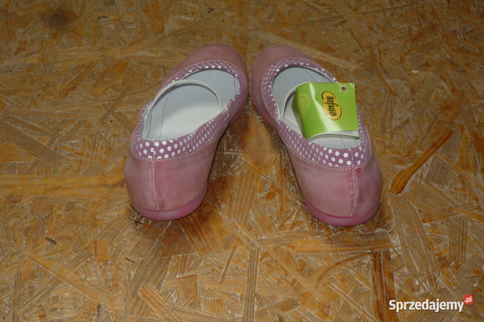 NOWE BEFADO 161Y652 Balerinki skórzane 36 Zielonka