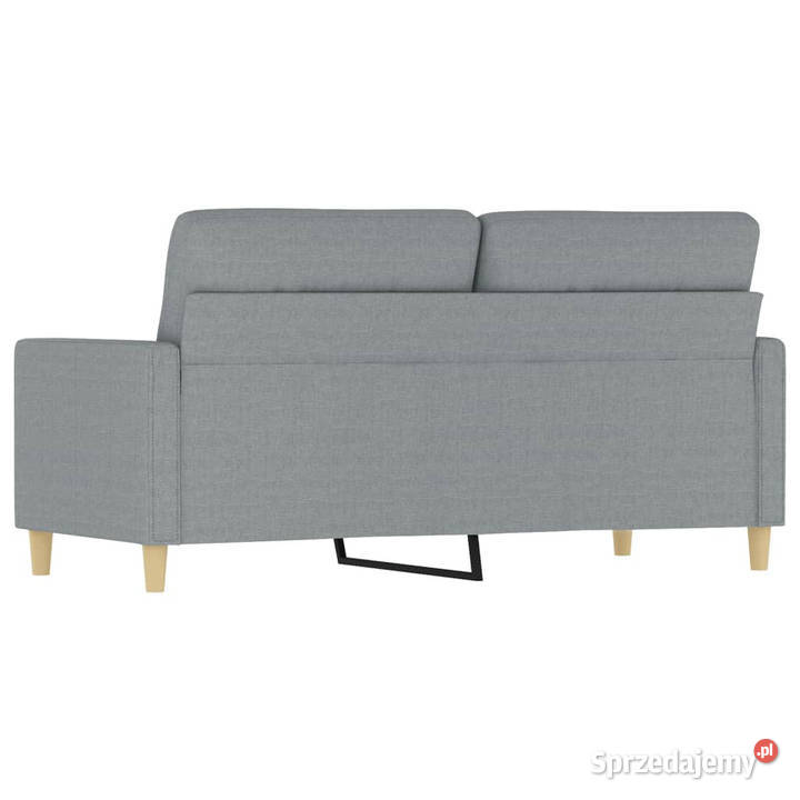 Sofa 2osobowa jasnoszara 140 tapicerowana