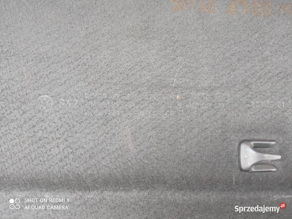 Półka tył Volkswagen Golf Plus 2005 5M0867769 OE Oleszyce sprzedam