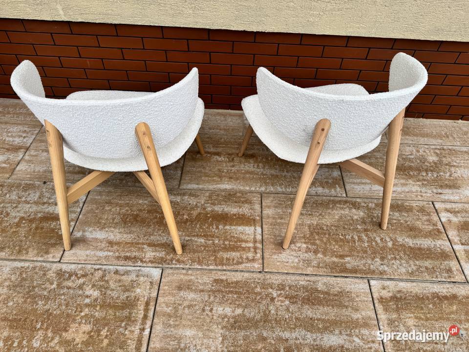 Fotel nowoczesny design boucle fotele krzesła Sulbiny
