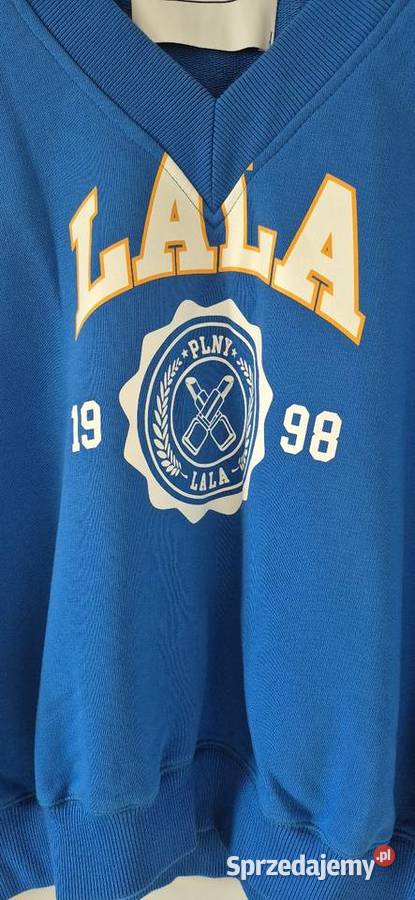 Bluza Plny Lala Vneck niebieska stan idealny Swetry i golfy Warszawa