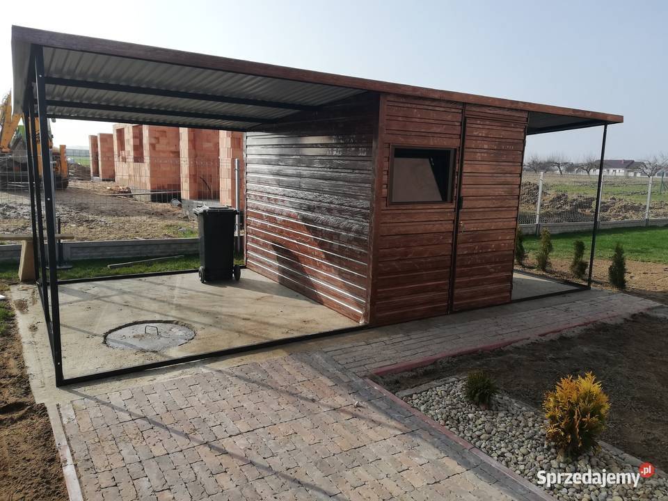 Garaż Blaszany z zadaszeniem bocznym Garaże Lubartów