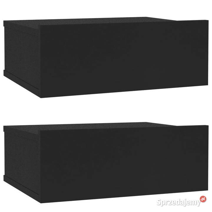 Wiszące szafki nocne 2 czarne 40x30x15 WM800309 Warszawa