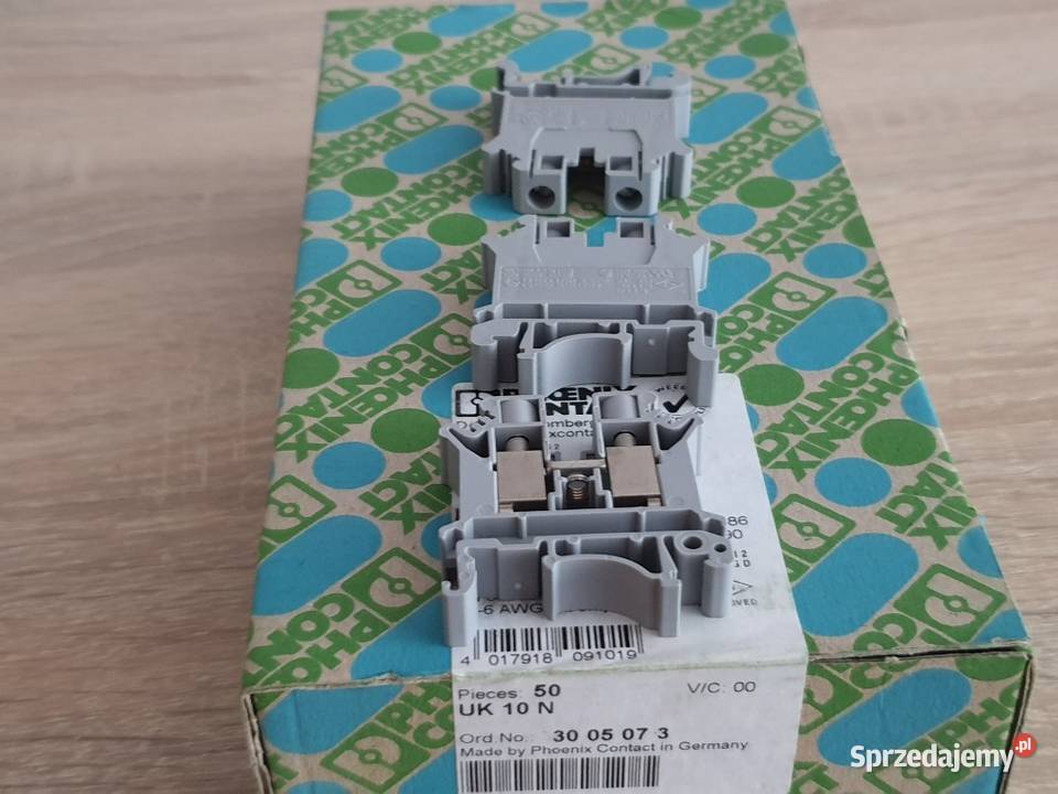 Złączka szynowa 50 UK 10N Phoenix Contact Zielona Góra