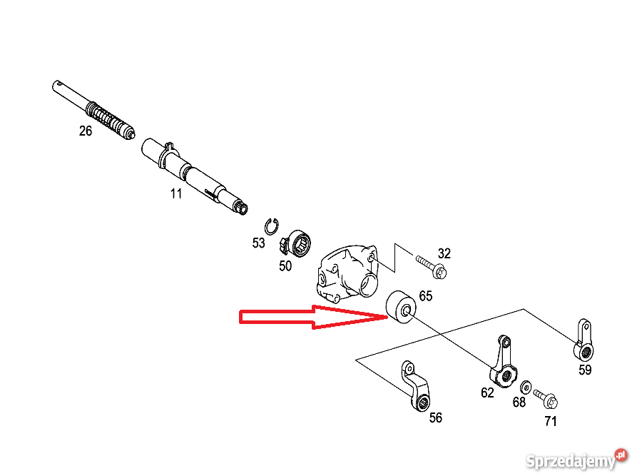 9702682050 tulejka pokrywa przeciwkurzowa ATEGO ciężarowe Kłobuck