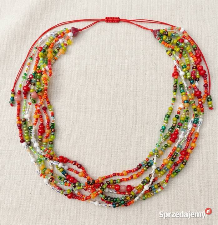 Naszyjnik Boho Multicolor Fusion Ręcznie Trzebinia