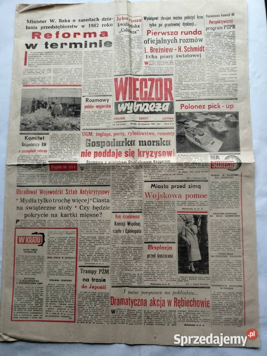 Dziennik Wieczorny Wieczór Wybrzeża Dziennik Gdynia