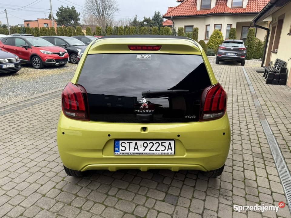 Peugeot 108 10 72 Klimatyzacja CarPlay Otwierany nieuszkodzony śląskie Orzech