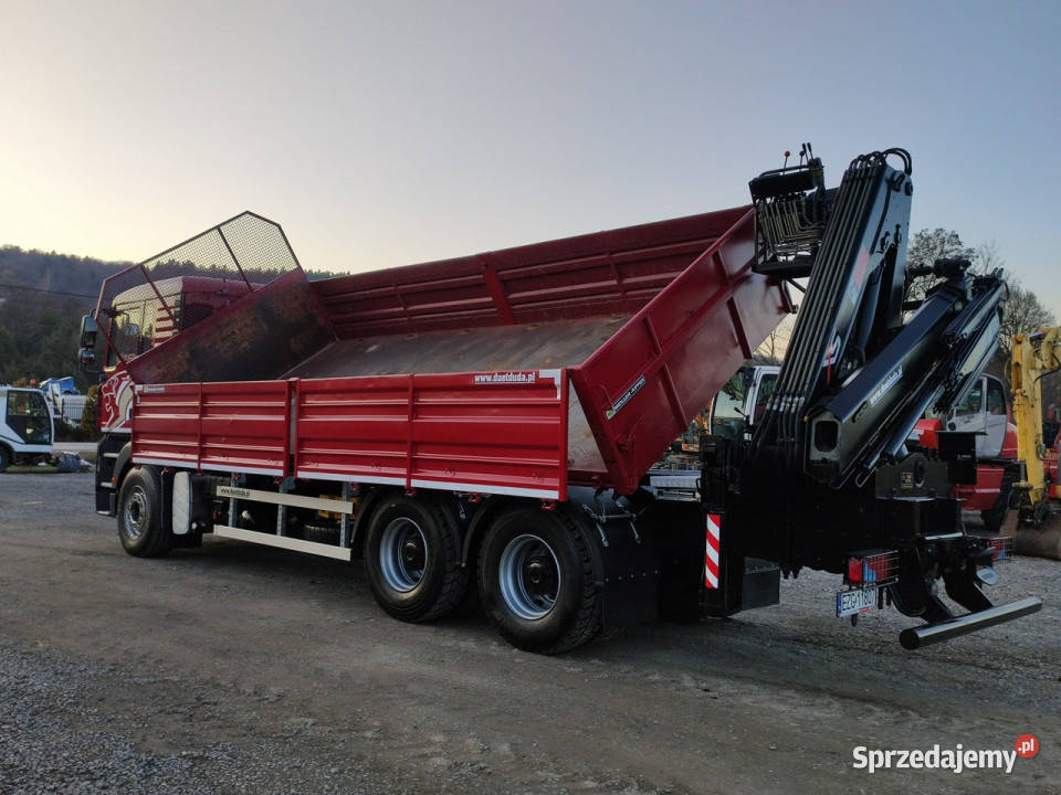 MAN Man 26440 6x4 HDS HIAB 166 B3 DUO Wywrotka ABS świętokrzyskie Widełki