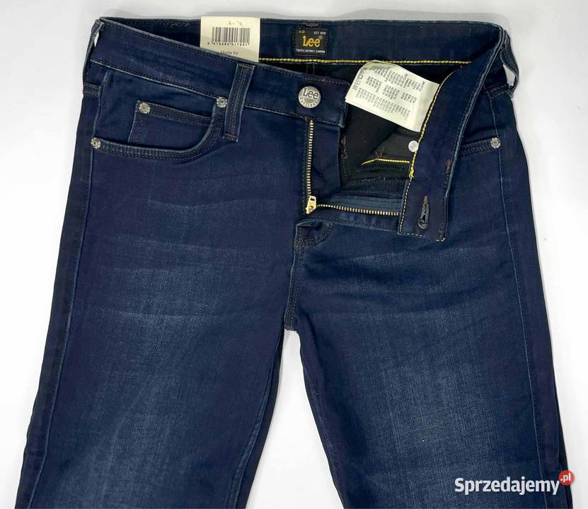 Spodnie damskie Lee Scarlett Skinny Navy W27 L35 Spodnie Pisz sprzedam