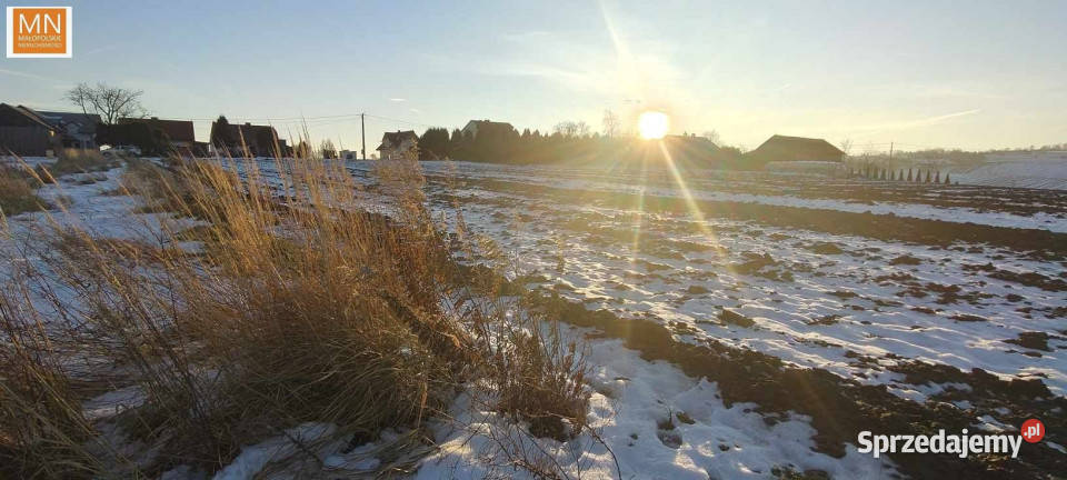 Działka do sprzedania Piotrkowice Małe 1191m2 asfalt Sprzedaż małopolskie