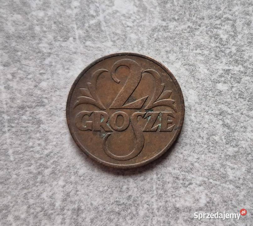 423 POLSKA II RP 2 Grosze 1937 r Numizmatyka łódzkie Wola Kruszyńska