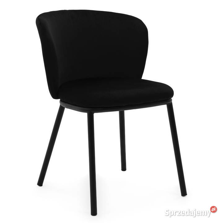 Czarne Krzesło Tapicerowane Bari Wysyłka 24H Krzesła wielkopolskie Tarchały Małe sprzedam