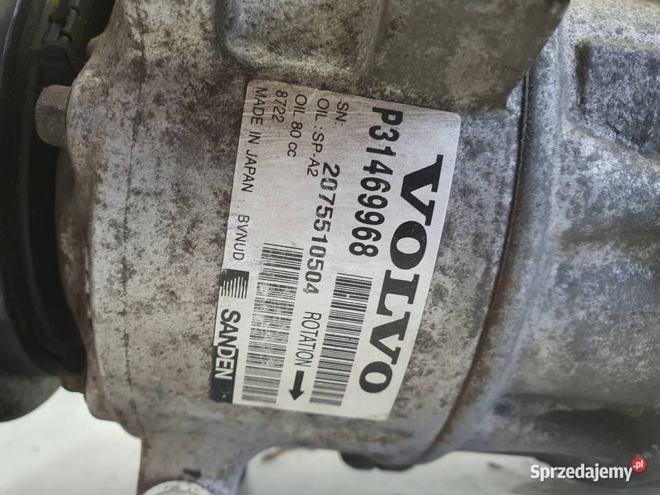 Volvo V60 II 20 D4 SPRĘŻARKA KLIMATYZACJI pompa lubelskie Janów