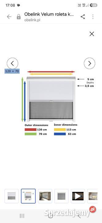 Moskitiera z roletą do kampera 120 x 70 sprzedam