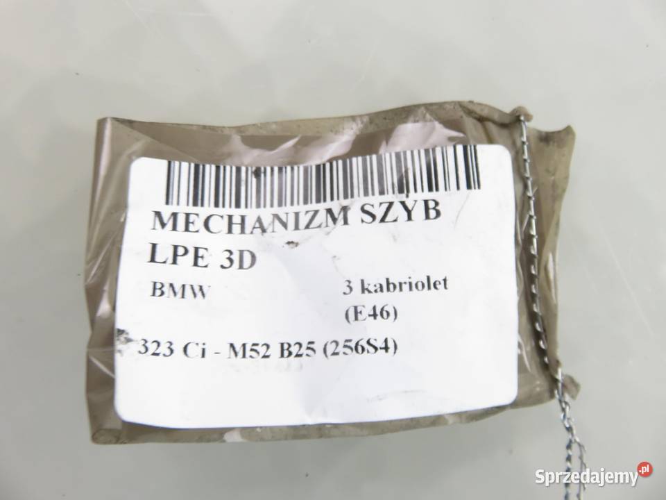 PODNOŚNIK SZYBY LEWY PRZEDNI 3D BMW 3 kabriolet sprzedam