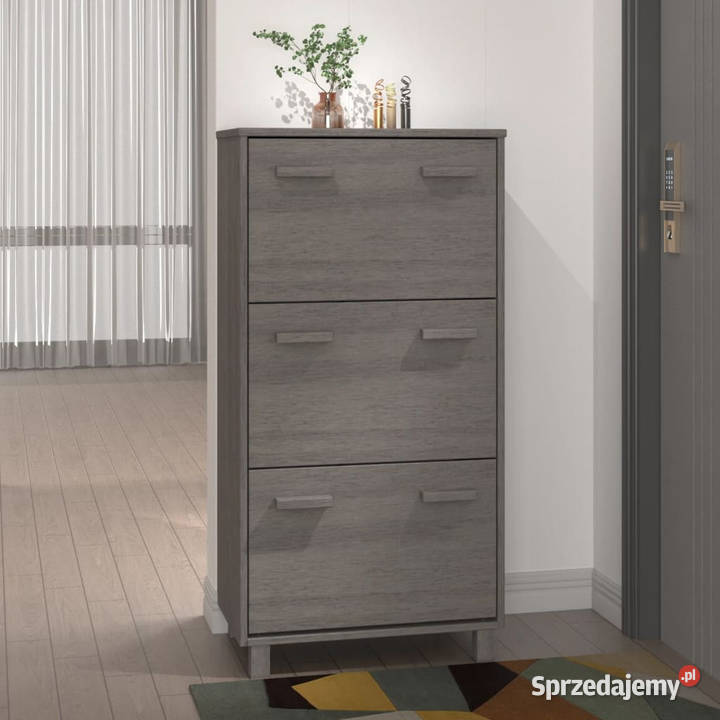 Szafka na buty HAMAR jasnoszara 595x35x117 lita