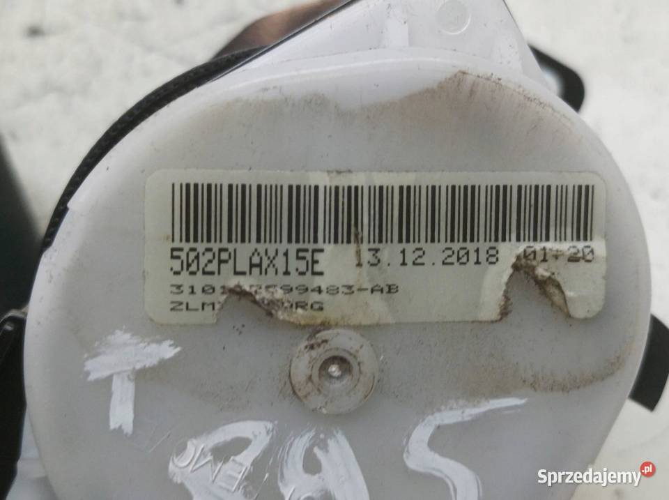 PAS BEZPIECZEŃSTWA ŚRODKOWY TYŁ KANAPY E16 E17