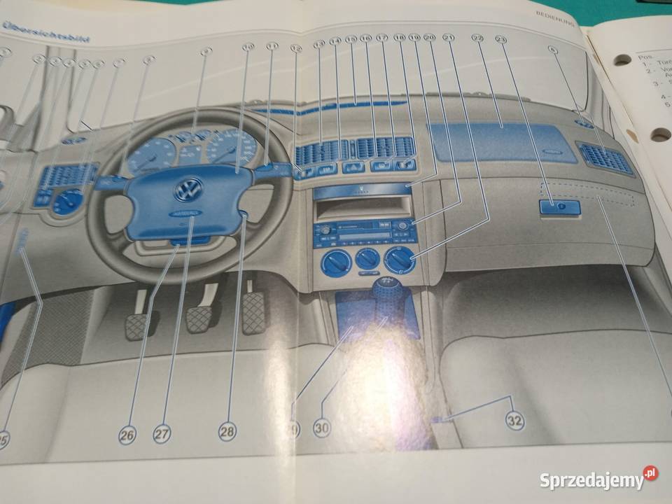 VOLKSWAGEN GOLF IV 4 Instrukcja Obsługi książka Łódź