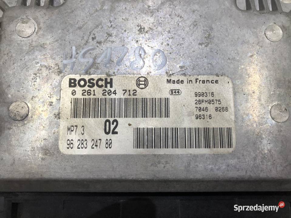 STEROWNIK SILNIKA PEUGEOT 206 14B 9628324780 sprzedam