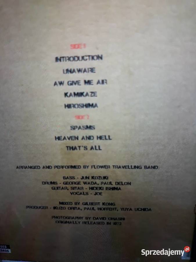 Archiwum hard rocka FLOVER TRAVELLIN BAND Made podkarpackie