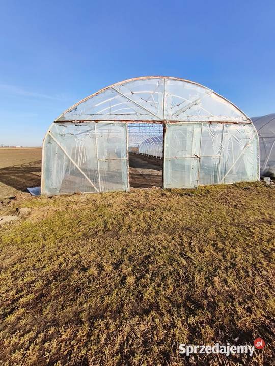 Tunel foliowy DUŻY konstrukcja 7x30m 210 m sprzedam