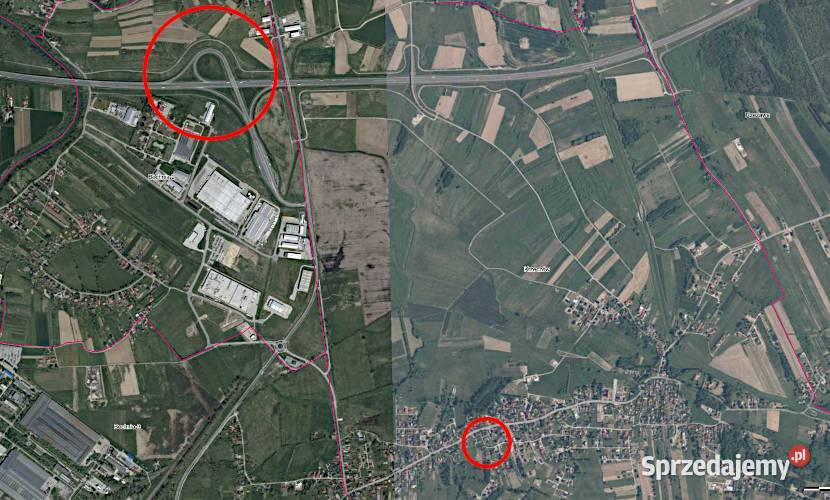 Działki budowlane w Krzeczowie kBochni 1200m2 Krzeczów