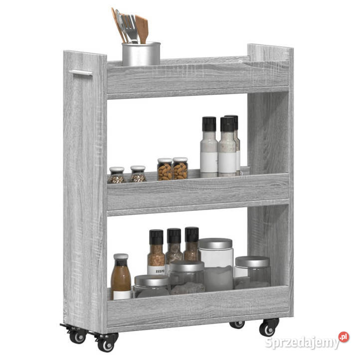 Szafka na kółkach szary dąb sonoma 60x22x79 mazowieckie