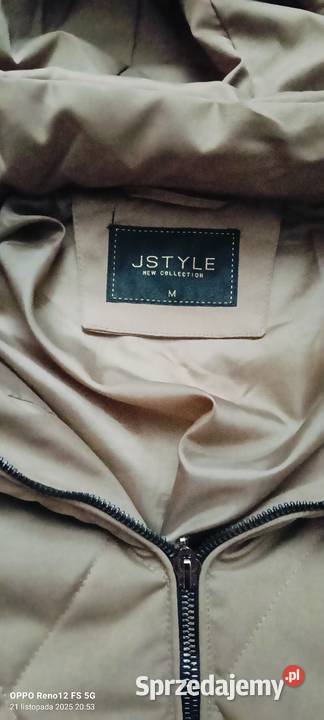 Pikowana kurtka bomberka brązowy/beżowy Szczecin sprzedam