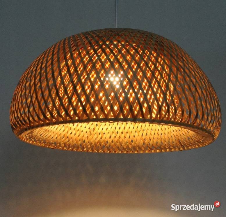 LAMPA NATURALNA BAMBUSOWA BOHO 30x20