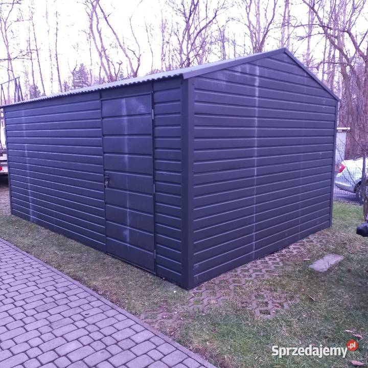 35x5 dach dwuspadowy Antracyt MAT Obróbki Garaże 17.5m2