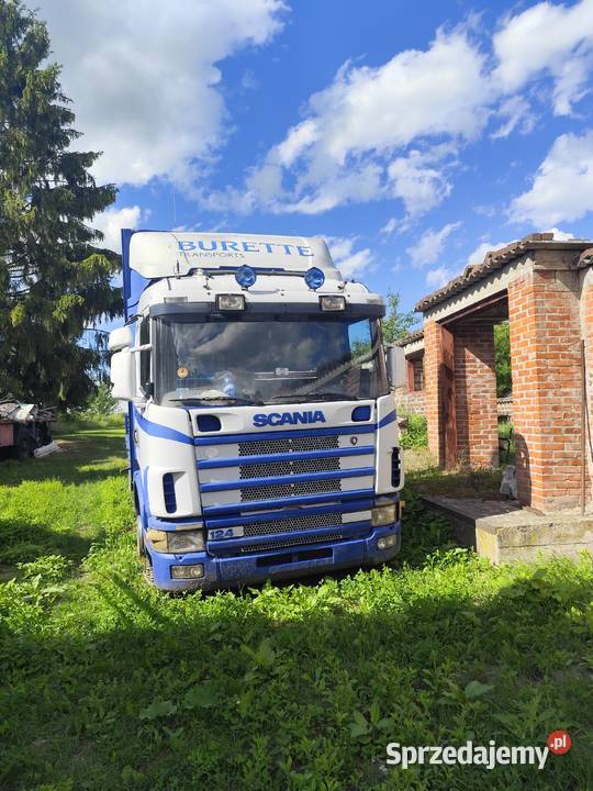SCANIA 124L 400 tandem do przewozu słomy
