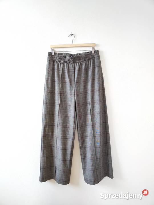 Szerokie spodnie w kratę Vintage Marks Spencer Jasło