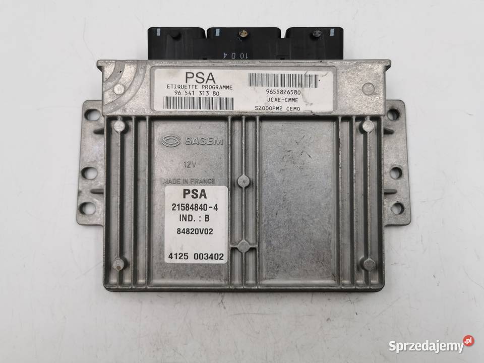 Sterownik Silnika Peugeot 407 18 6FZ 9654131380 mazowieckie Wyszków