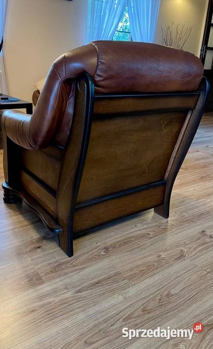 Komplet mebli skórzanych Stan Dwa fotele i Rzeszów
