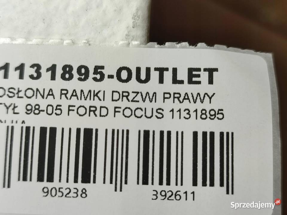 WYKOŃCZENIE DRZWI GHIA PRAWY TYŁ FORD FOCUS I