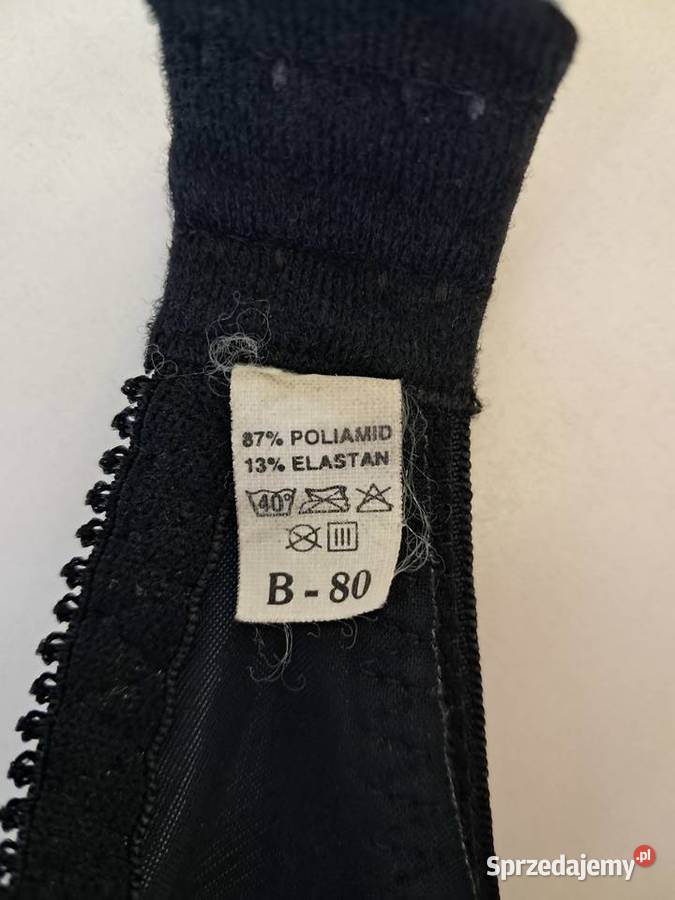 Biustonosz czarny B 80 do sprzedania Kraków