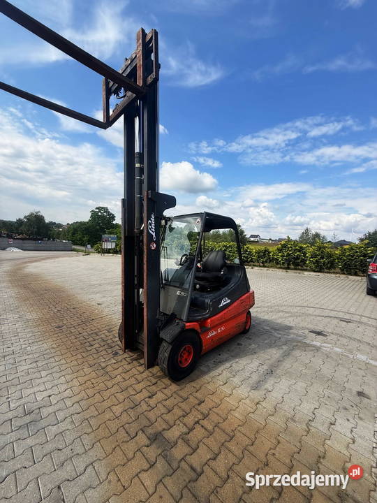 wózek widłowy elektryczny LINDE E30 wolny skok Działoszyn