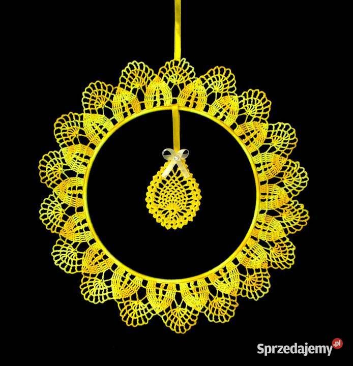 Zawieszka ozdoba na okno szydełkowa 35 Z166 wielokolorowy Kluczbork