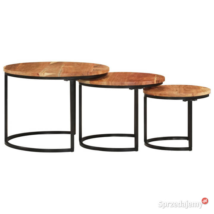 Stoliki wsuwane pod siebie 3 lite drewno Warszawa