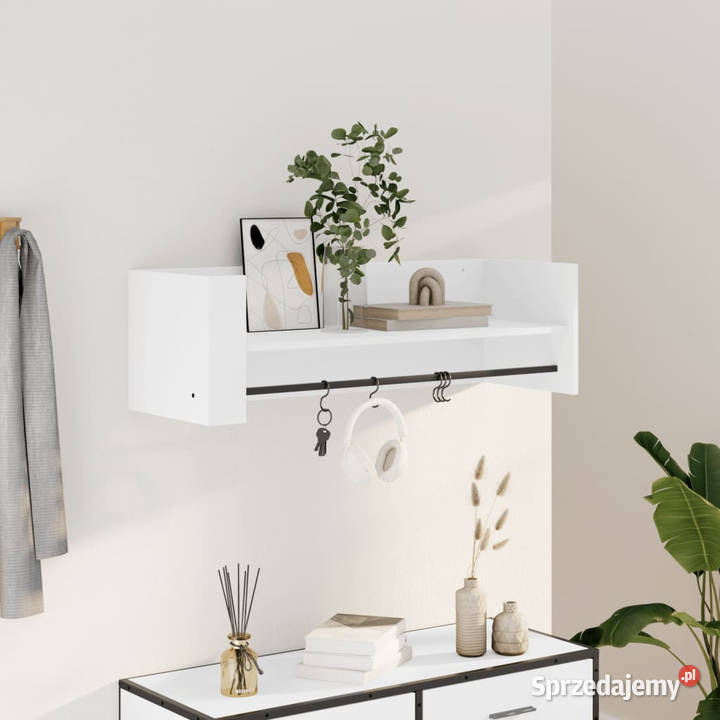 Półka ścienna biała 100x35x305 materiał mazowieckie Warszawa