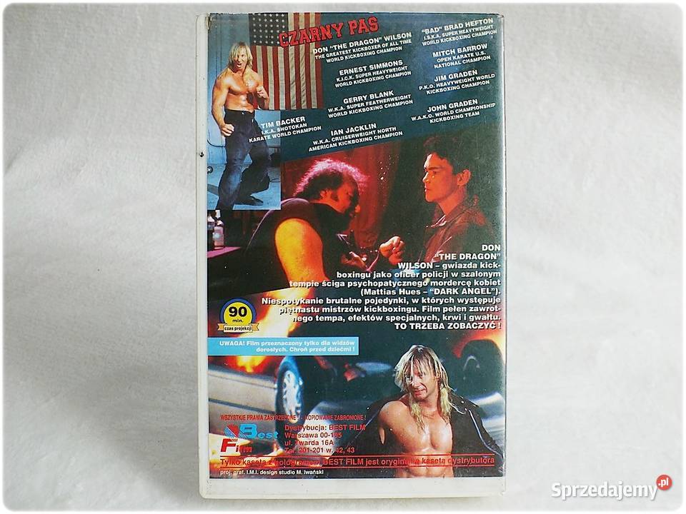 Kaseta VHS Film Czarny Pas Balck Belt Film na Żary