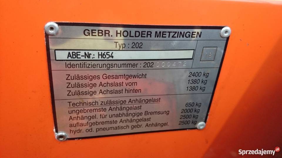 Holder C240 turbo Traktorek Komunalny z plugiem Stare Siołkowice