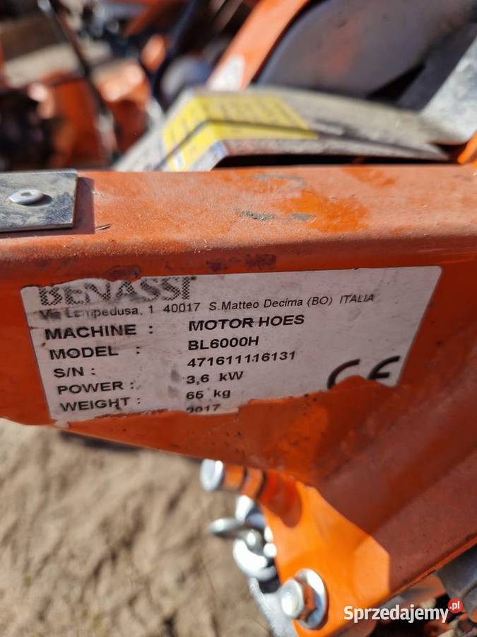 Glebogryzarka benasst włoska silnik Honda 3 Namysłów