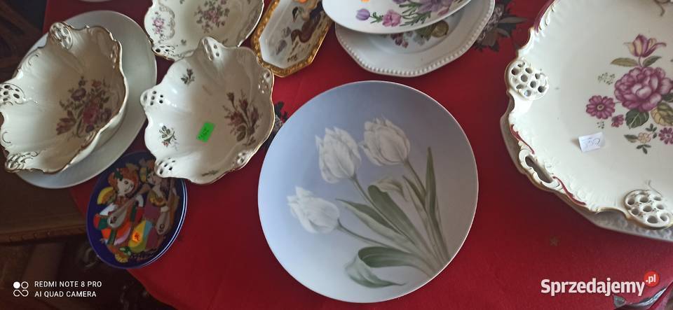 Patera Rosenthal Białe tulipany Syg Thomas Gdańsk