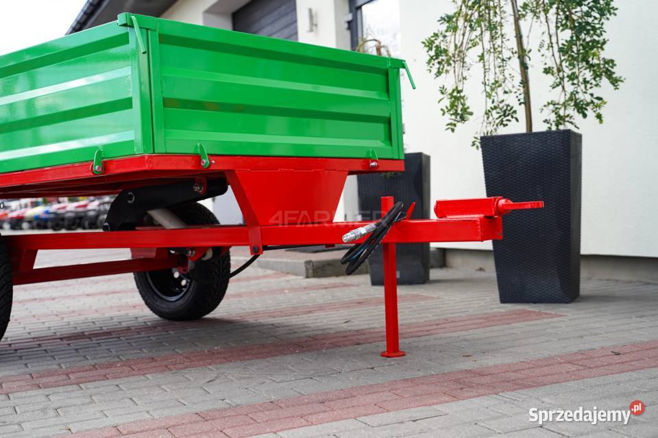 Przyczepa rolnicza jednoosiowa 1T z kiprem Tajęcina